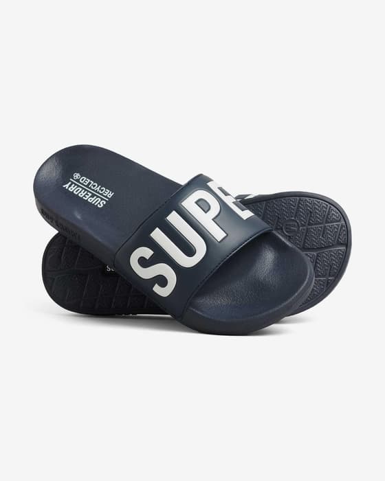 Chanclas Superdry Code Core Vegan azul blanco mujer