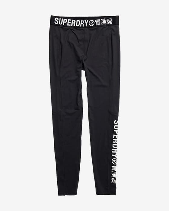 Malla larga Superdry Snow Carbon negro mujer