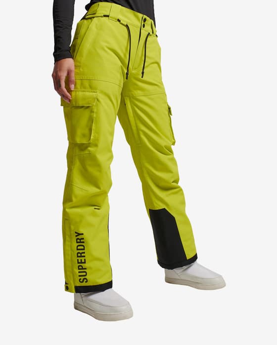 Pantalón largo Superdry Ultimate Rescue RECCO verde amarillento mujer