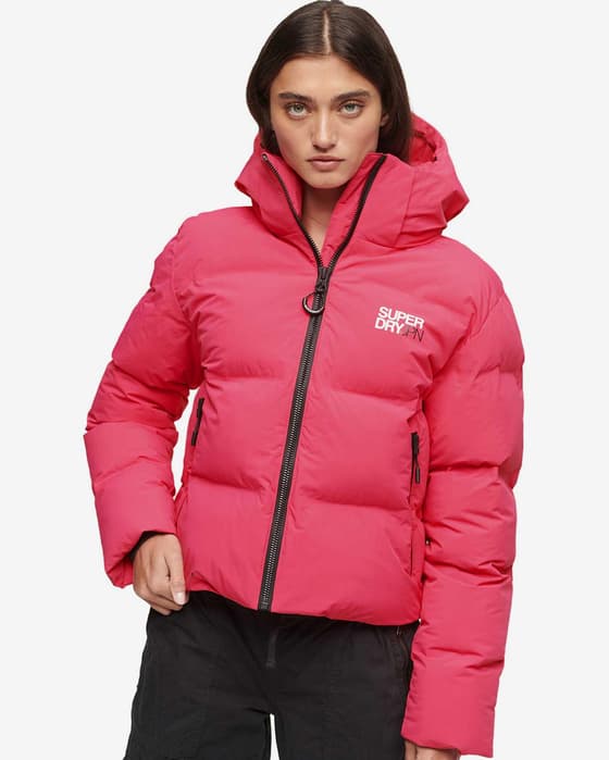 Chaqueta Superdry Boxy rosa mujer