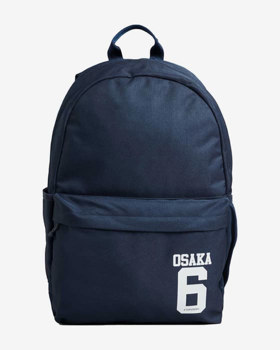 Mochila Superdry Code Montana 18L azul marino blanco