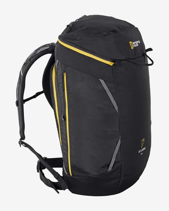 Mochila Singing Rock Rocking 40L negro amarillo