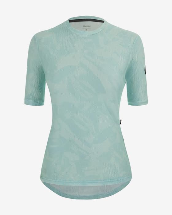 T-shirt Santini Gravel Delta manche courte acqua femme