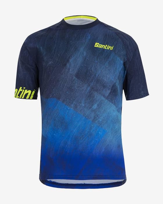 Maillot Santini Rock MTB manga corta azul