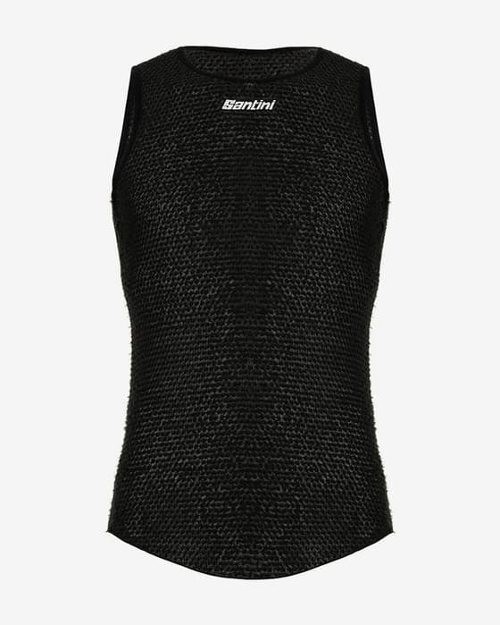 Camiseta interior Santini Alpha sin mangas negro