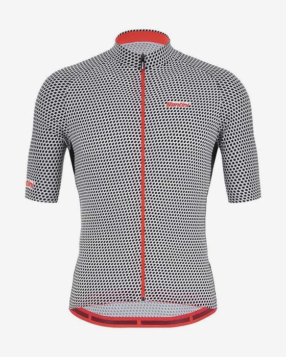 Maillot Santini Karma Kite manga corta gris rosa - Corte Classic