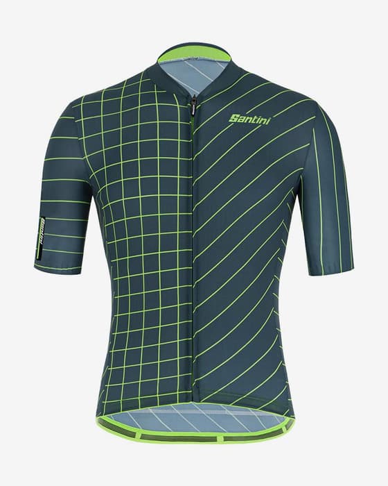Maillot Santini Eco Sleek Dinamo manga corta verde - Corte Sleek
