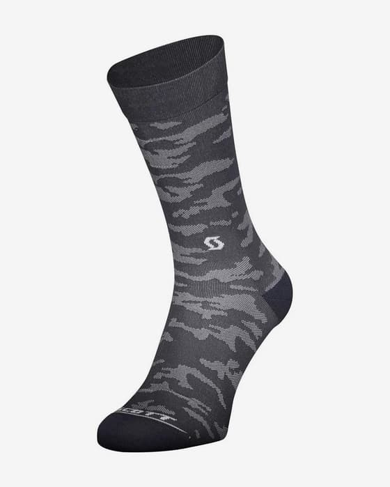 Calcetines Scott Trail Camo Crew gris oscuro