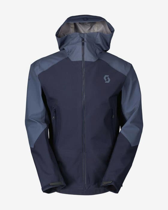 Chaqueta con capucha Scott Exploirair Light Dryo 3L azul marino