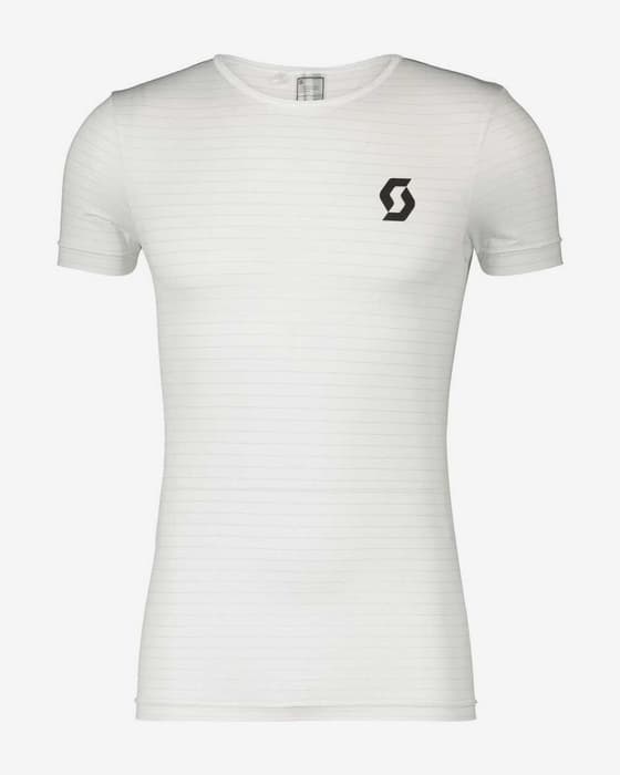 Camiseta interior Scott Underwear Carbon manga corta blanco