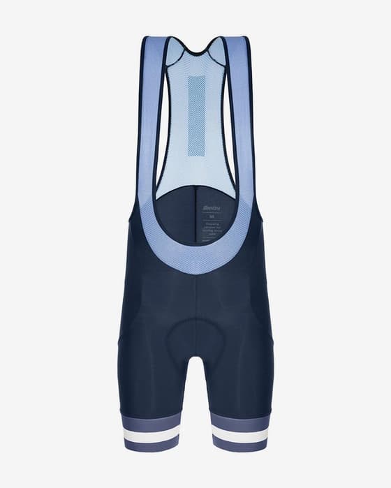 Calções Santini Tono Kinetic azul marinho branco mulher