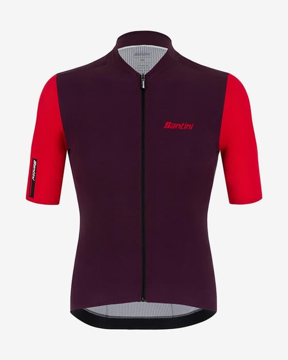 Maillot Santini Redux Vigor manche courte violet rouge - Coupe Sleek