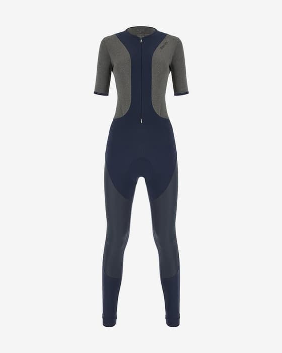 Calças Santini Vega Extreme Grido All in One azul marinho cinzento mulher
