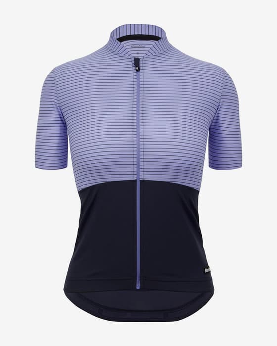Maillot Santini Colore Riga manche courte violet femme - Coupe Classic