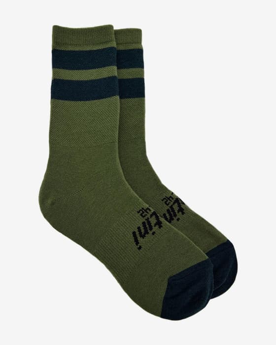 Calcetines Santini Riga verde oscuro negro