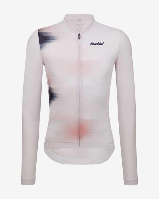Maillot Santini Ombra Eco Sleek manche longue blanc - Coupe Sleek