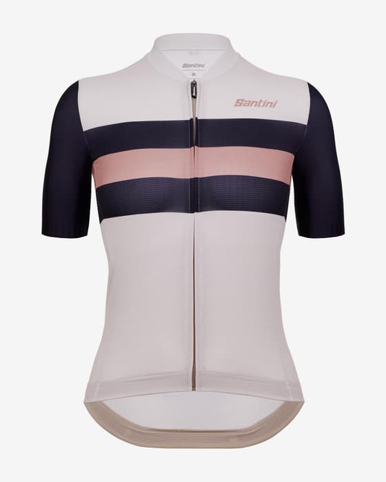 Maillot Santini ECO Sleek Bengal manga corta negro blanco grisáceo mujer - Corte Sleek