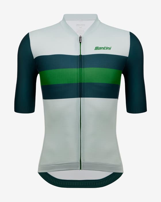 Maillot Santini ECO Sleek Bengal manche courte vert clair - Coupe Sleek