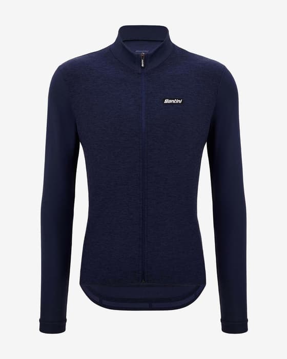 Maillot Santini Pure manga larga azul marino - Corte Classic