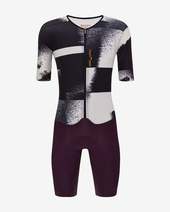 Traje integral Santini Madss negro blanco