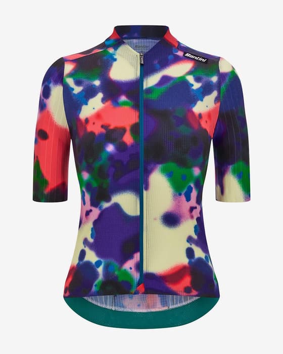 Maillot Santini Redux Loud manga corta azul multicolor mujer