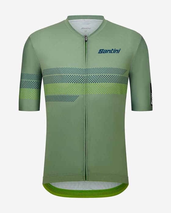 Maillot Santini Idea manches courtes vert