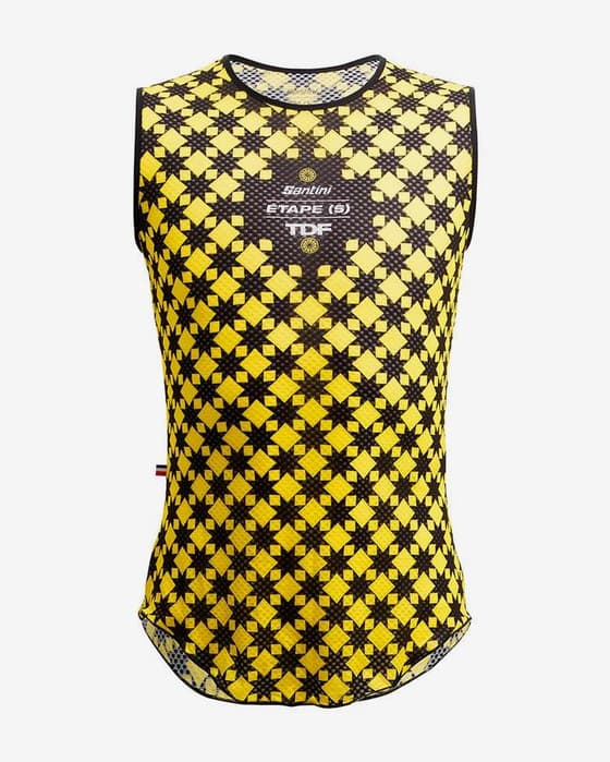 Camiseta interior Tour de Francia 2022 Etapa 5 sin mangas amarillo negro