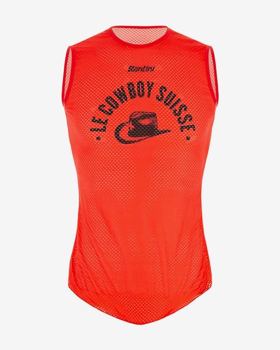 Camiseta interior Santini UCI Varese 1951 sin mangas rojo