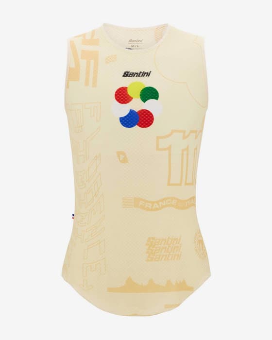 Camiseta interior Tour de Francia 2024 Grand Départ Florencia sin mangas amarillo crudo