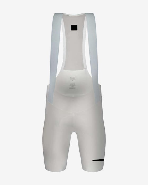 Bib shorts Santini X Pirelli Sport Club white
