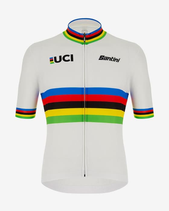 Maillot Santini UCI World Champion manga corta