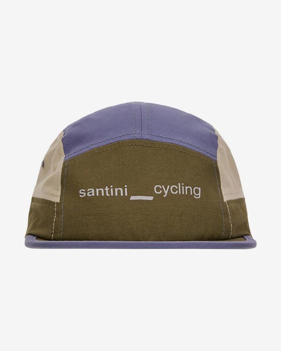 Cappellino Santini Flat verde oliva viola