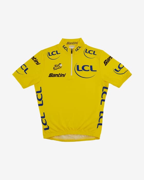 Maillot jaune Tour de France 2025 manche courte enfant