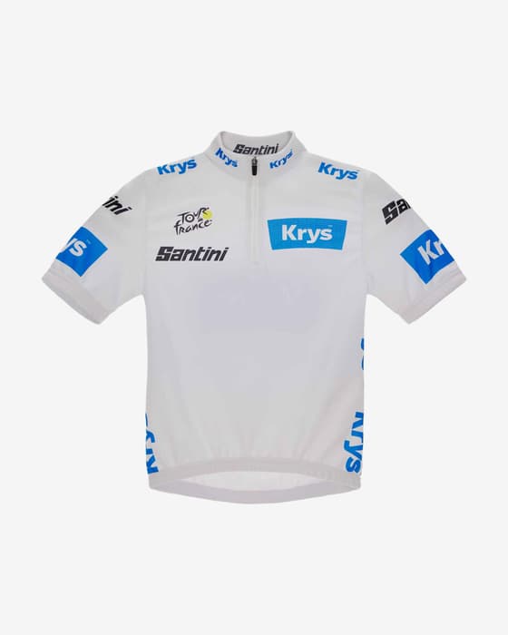 Maillot blanc Tour de France 2025 Meilleur Jeune enfant