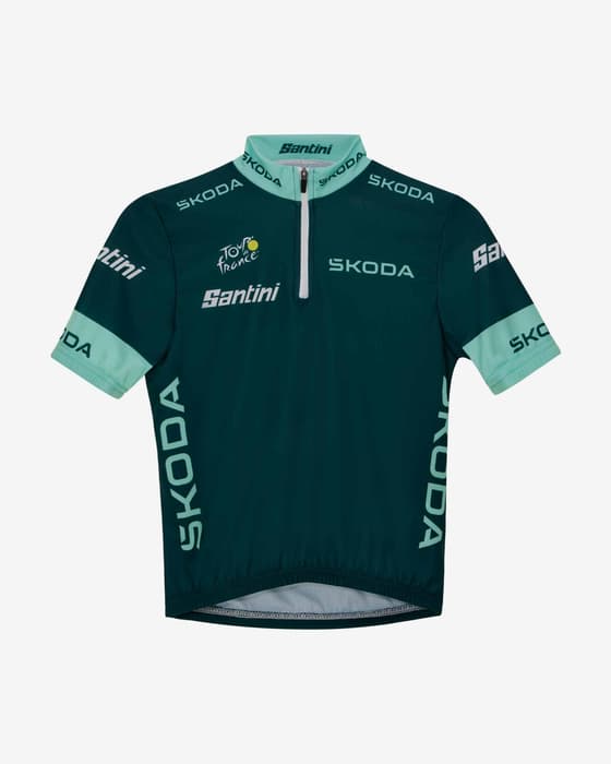 Maillot vert Tour de France 2025 Leader Classement Points enfant