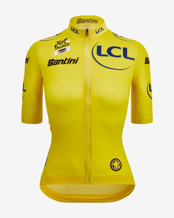 Maillot amarillo Tour de Francia 2024 Fan Line manga corta mujer - Corte Classic
