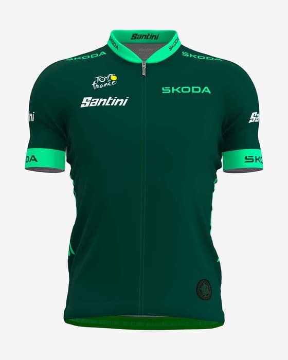 Maillot vert Tour de France 2024 Leader Classement Points manche courte - Coupe Sleek