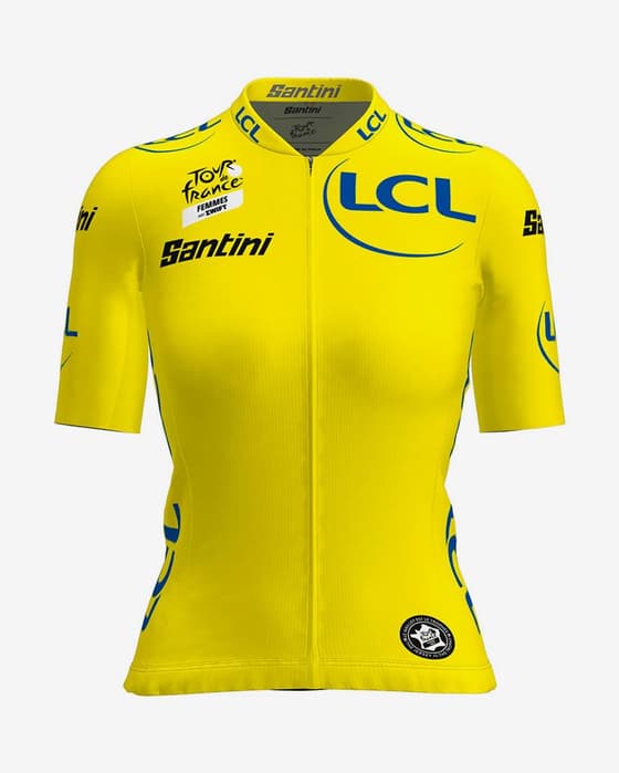 Maillot amarillo Tour de Francia 2022 Líder Clasificación General manga corta mujer - Corte Sleek