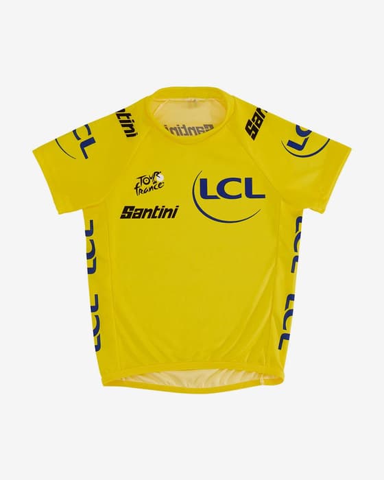 Maillot jaune Tour de France 2025 Leader Classement Général manche courte bébé