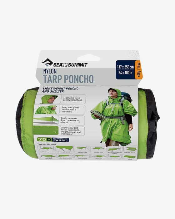 Poncho impermeable Sea to Summit 70D verde