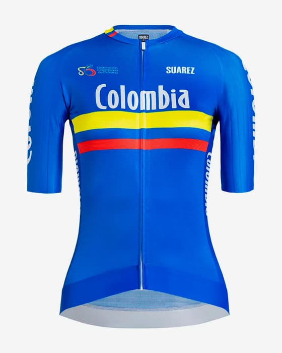 Maillot Suarez Colombia Federation manche courte bleu femme
