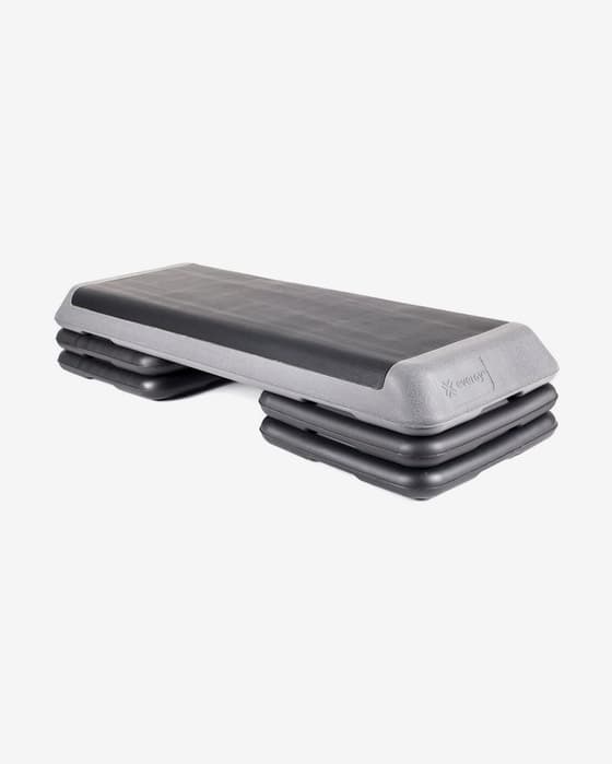 Plataforma Step Evergy Fitness Profesional 109 x 40,5 x 10 cm 4 pies gris