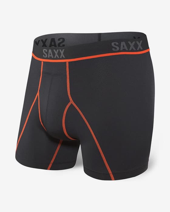 Bóxer SAXX Kinetic HD Brief negro naranja