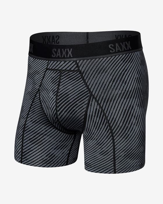 Bóxer SAXX Kinetic HD Brief gris oscuro negro