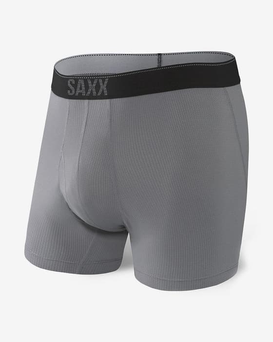 Bóxer SAXX Quest Brief Fly gris negro