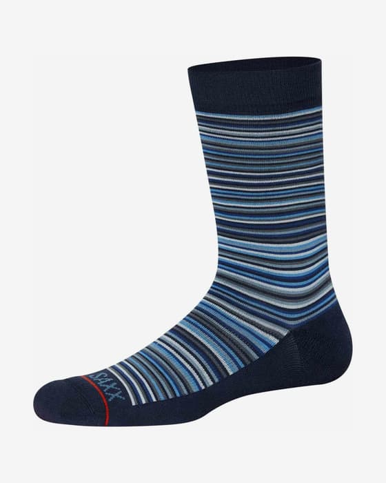 Calcetines SAXX Whole Crew azul claro azul marino