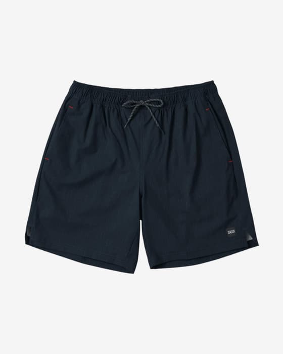 Pantalón corto SAXX Multi-Sport 2N1 7in Striation Slub negro