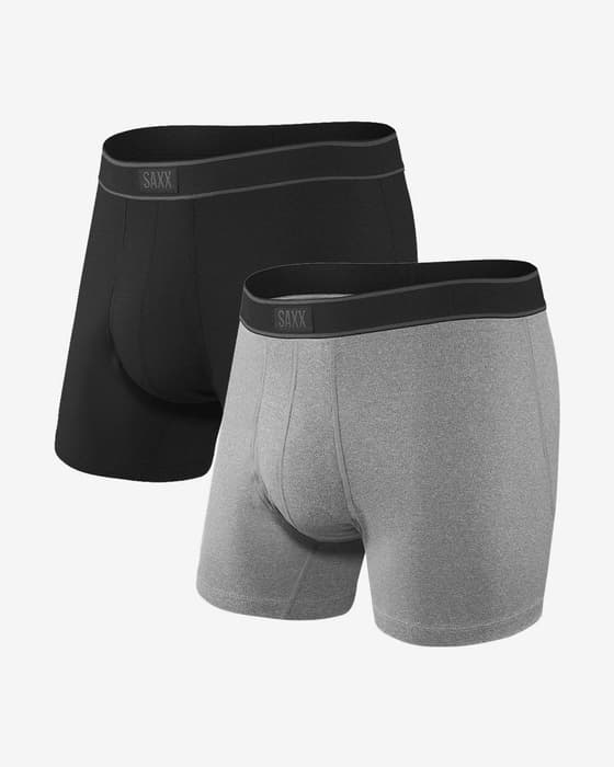 Bóxer SAXX Daytripper negro gris (Pack 2 unidades)
