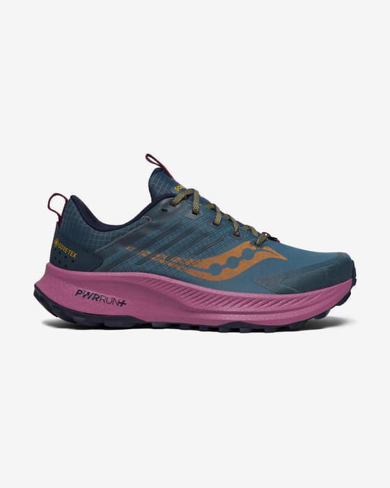 Zapatillas Saucony Ride TR2 GORE-TEX azul oscuro violeta mujer