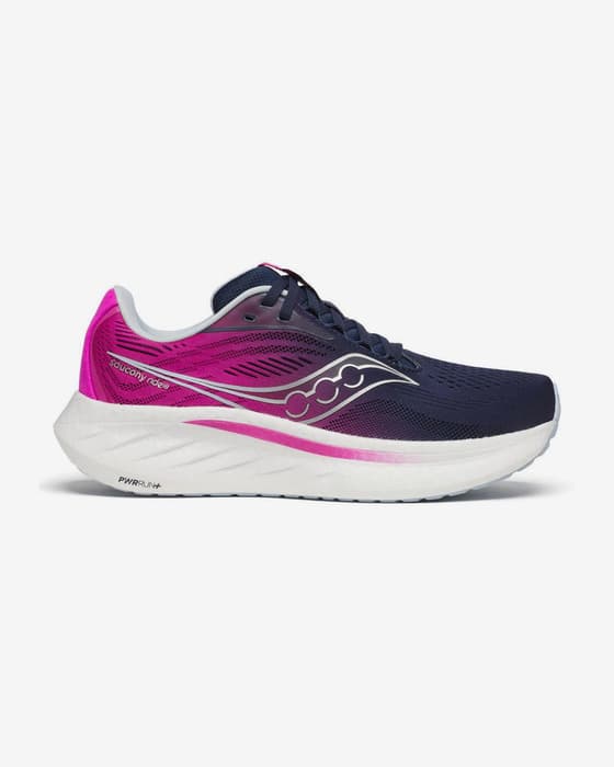 Buty damskie Saucony Ride 18 granatowe fuksja